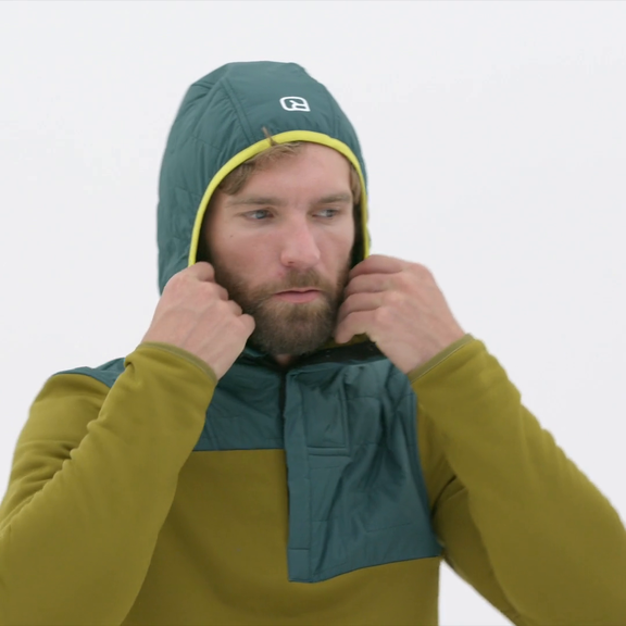 Ortovox fleece 2025 plus hoody yellowstone